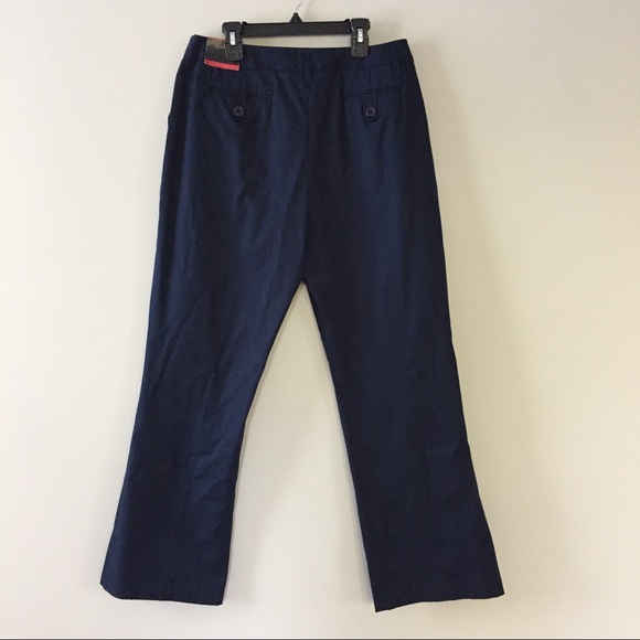 NWT Petite Sophisticate Navy Bootcut Pants Sz 12P - Picture 2 of 7